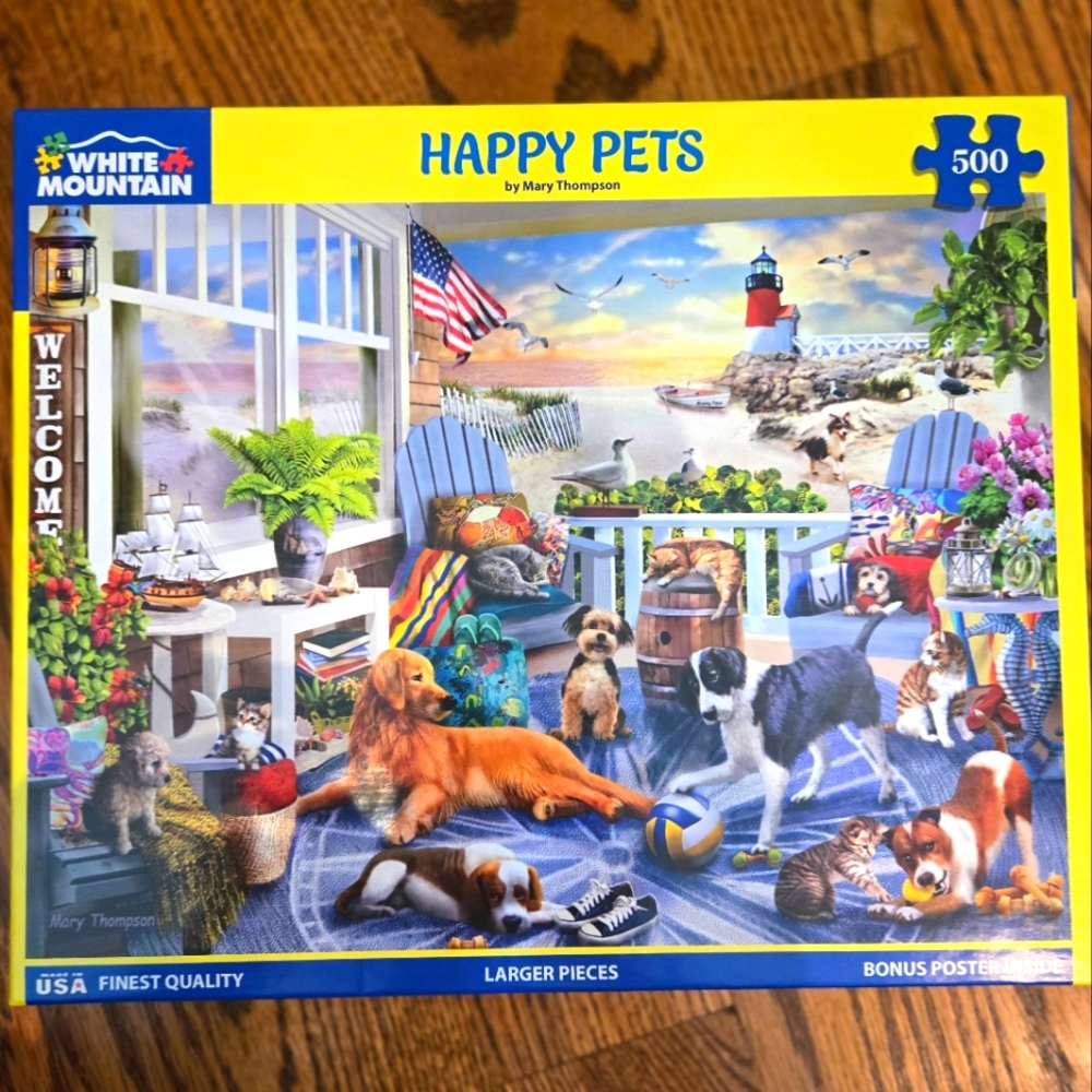 500 piece White Mountain Jigsaw puzzle